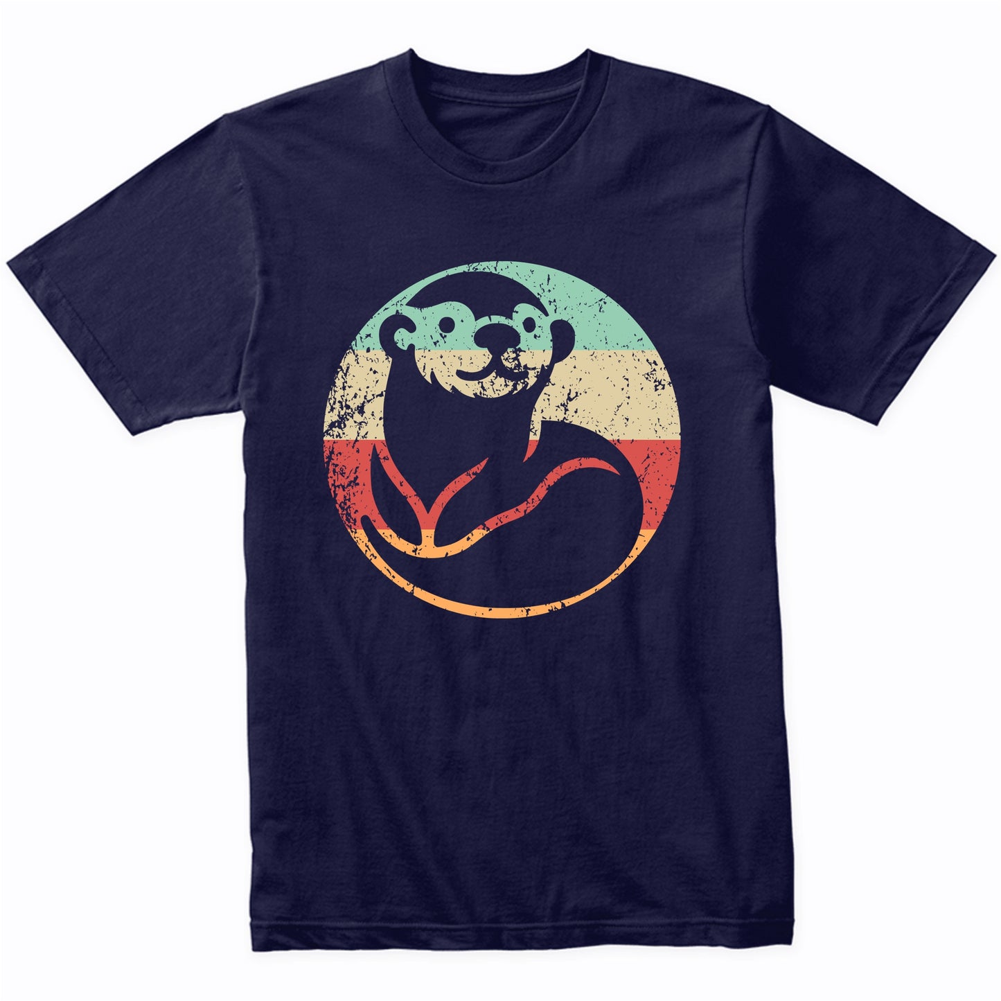 Retro Sea Otter Vintage Style Cute Animal T-Shirt