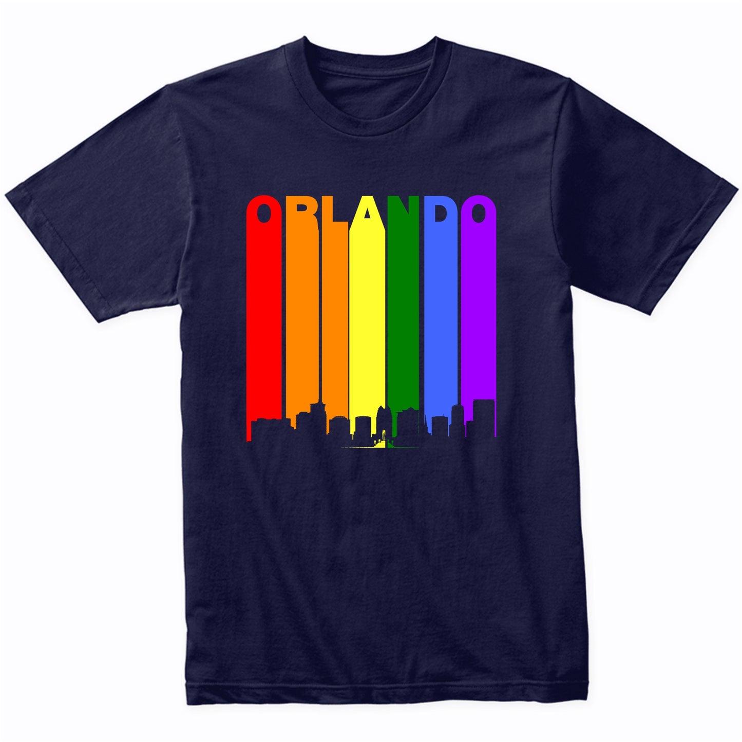 Orlando Florida Downtown Rainbow LGBT Gay Pride T-Shirt