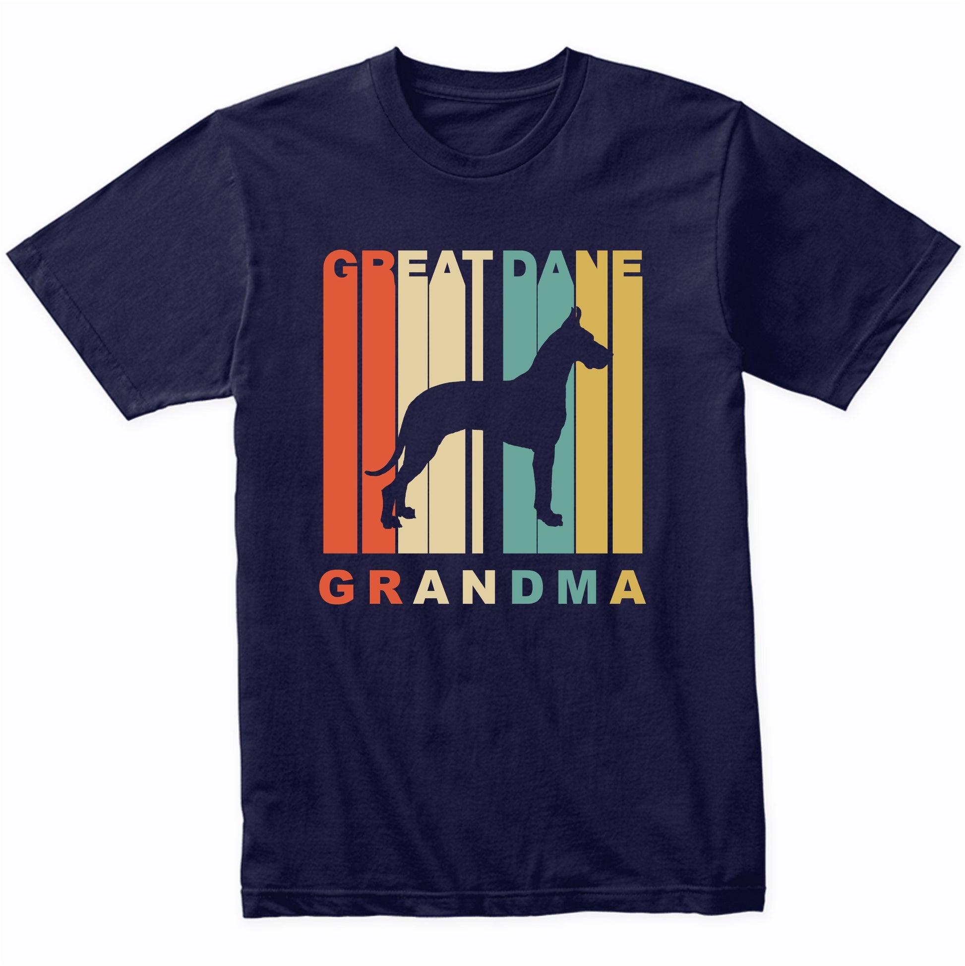 Retro Style Great Dane Grandma Dog Grandparent T-Shirt