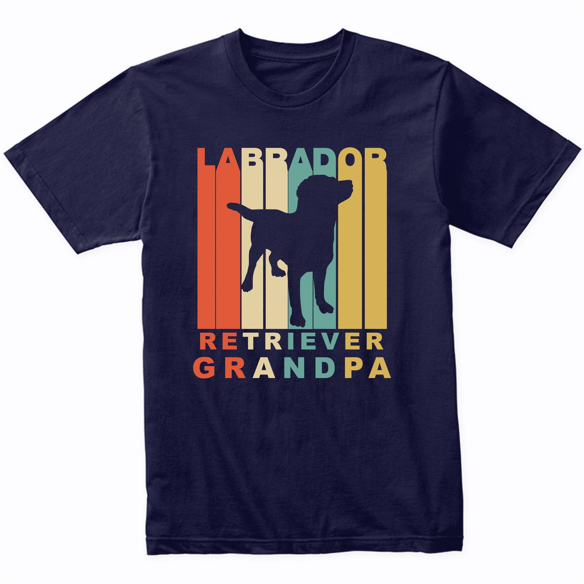 Retro Style Labrador Retriever Grandpa Dog Grandparent Shirt