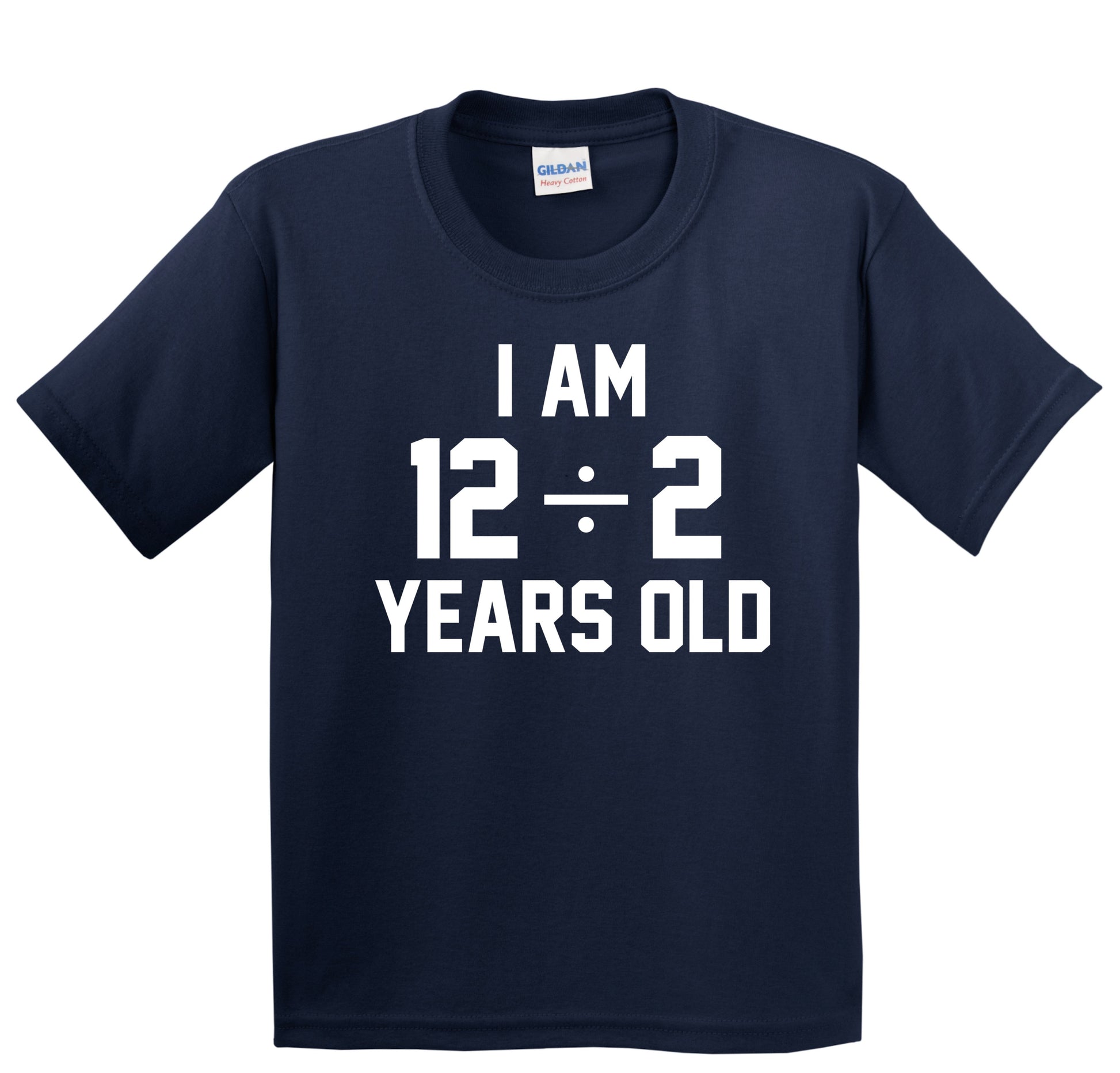 I Am 12 Divided By 2 6th Birthday Math Kids Shirt