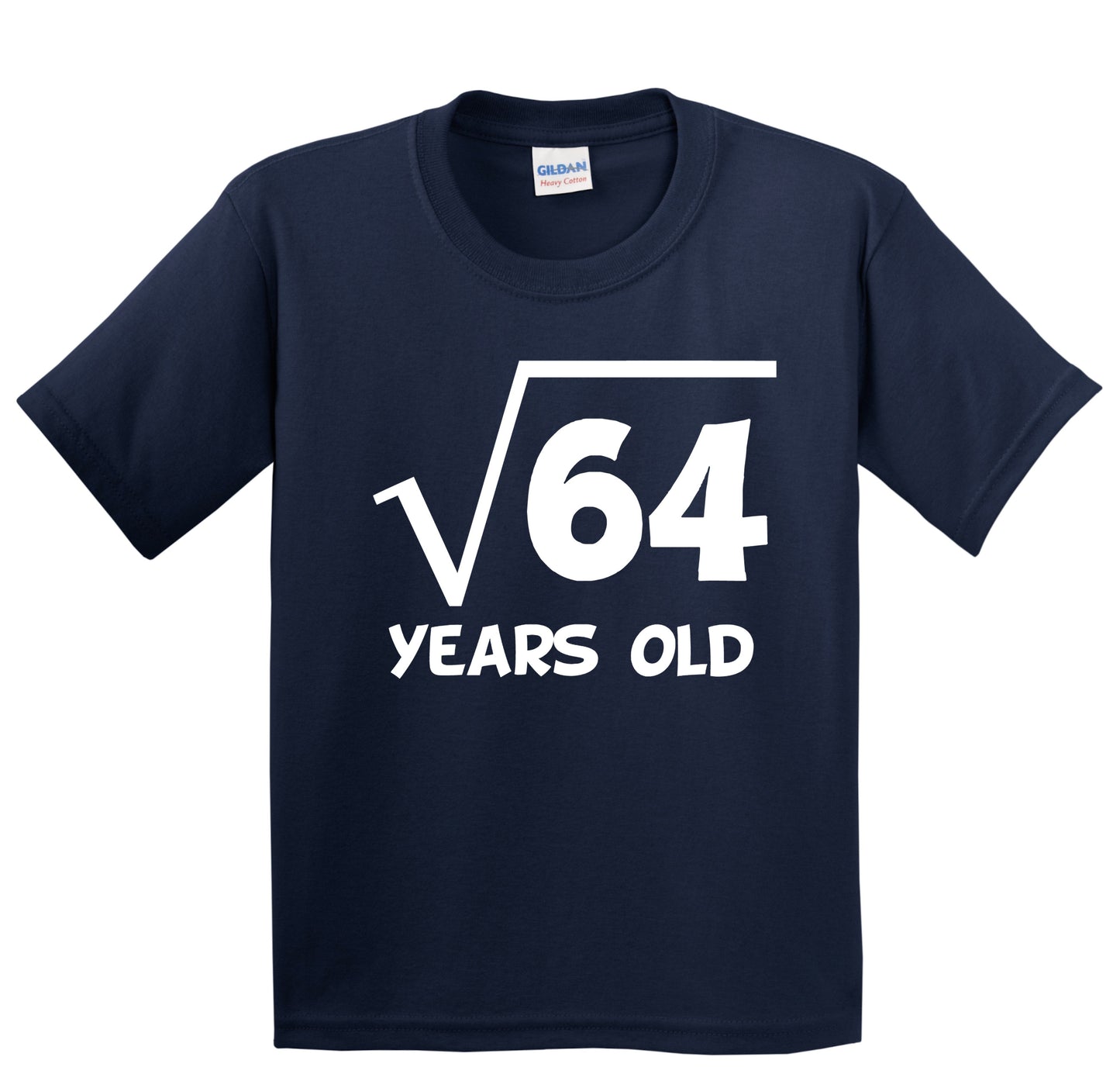 Kids 8th Birthday Shirt Square Root 8 Years Old Math T-Shirt