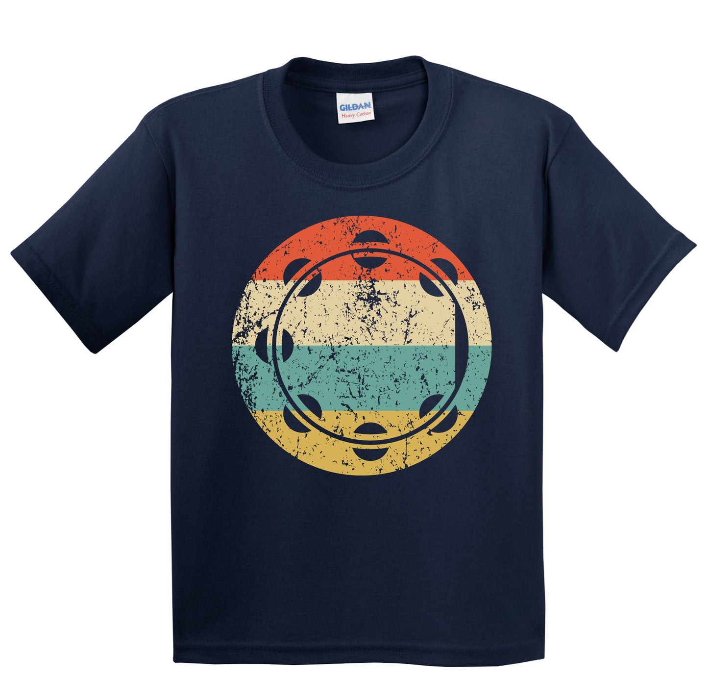 Tambourine Retro Music Musician Musical Instrument Youth T-Shirt
