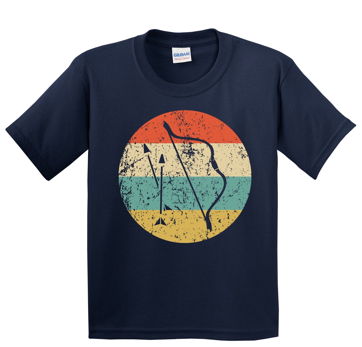 Bow and Arrow Icon Retro Archery Youth T-Shirt