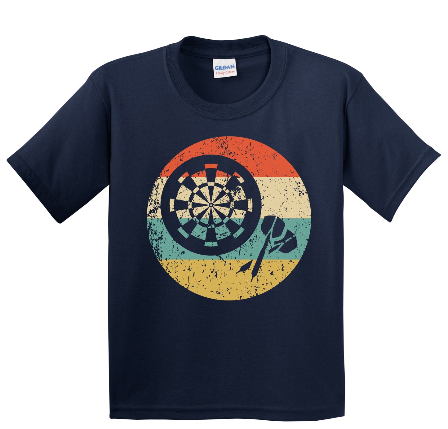 Darts and Dartboard Icon Retro Darts Youth T-Shirt