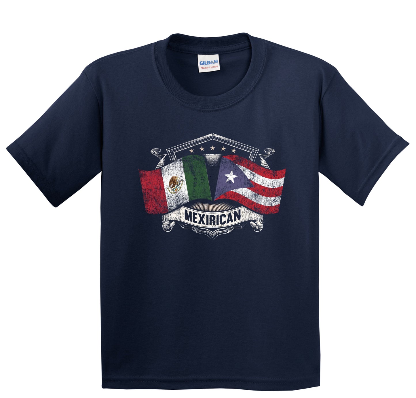 Mexico Puerto Rico Flags Mexican Puerto Rican Mexirican Youth T-Shirt
