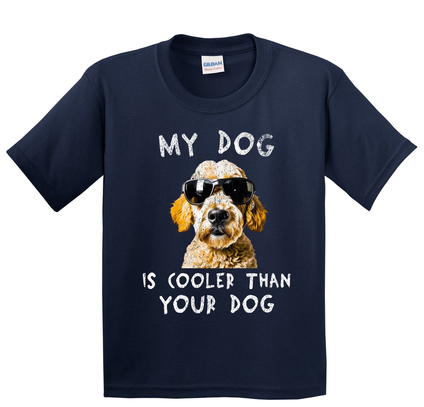 Goldendoodle My Dog Is Cooler Than Your Dog Funny Dog Owner Youth T-Shirt