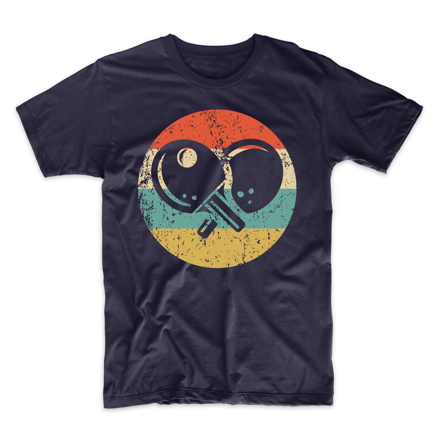 Table Tennis Paddles Icon Retro Table Tennis T-Shirt