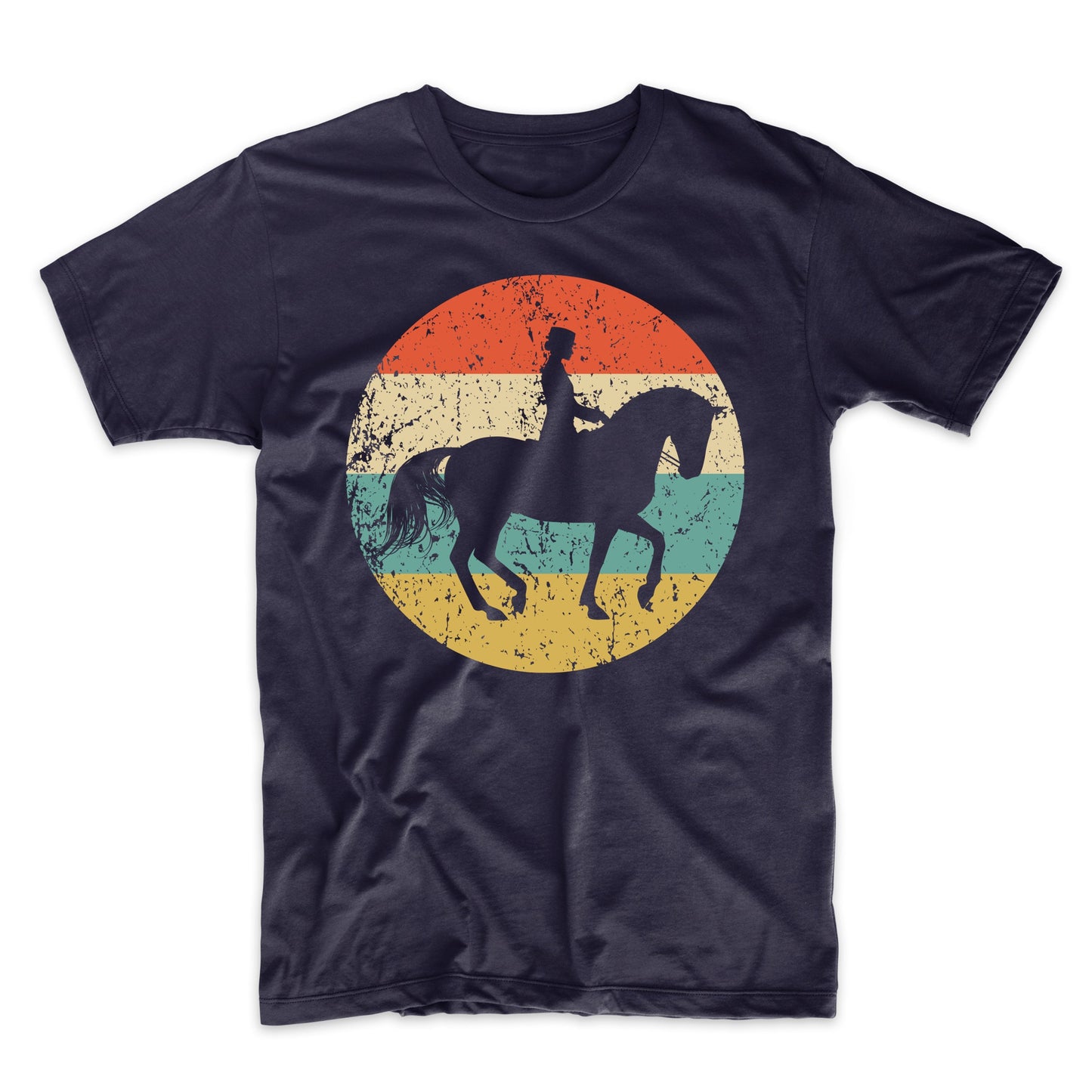 Equestrian Horse Icon Retro Dressage T-Shirt