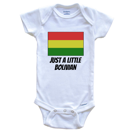 Just A Little Bolivian Cute Bolivia Flag Baby Onesie