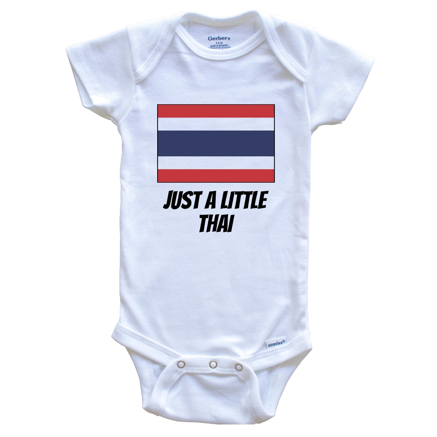 Just A Little Thai Cute Thailand Flag Baby Onesie