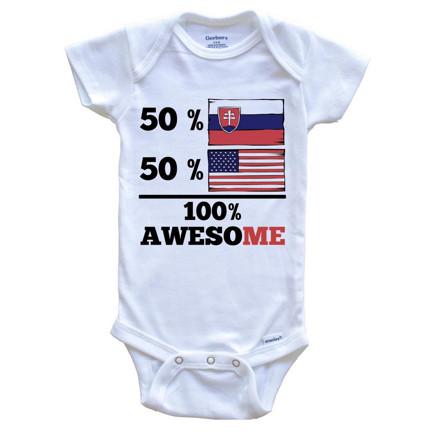 Half Slovakian Half American Baby Onesie