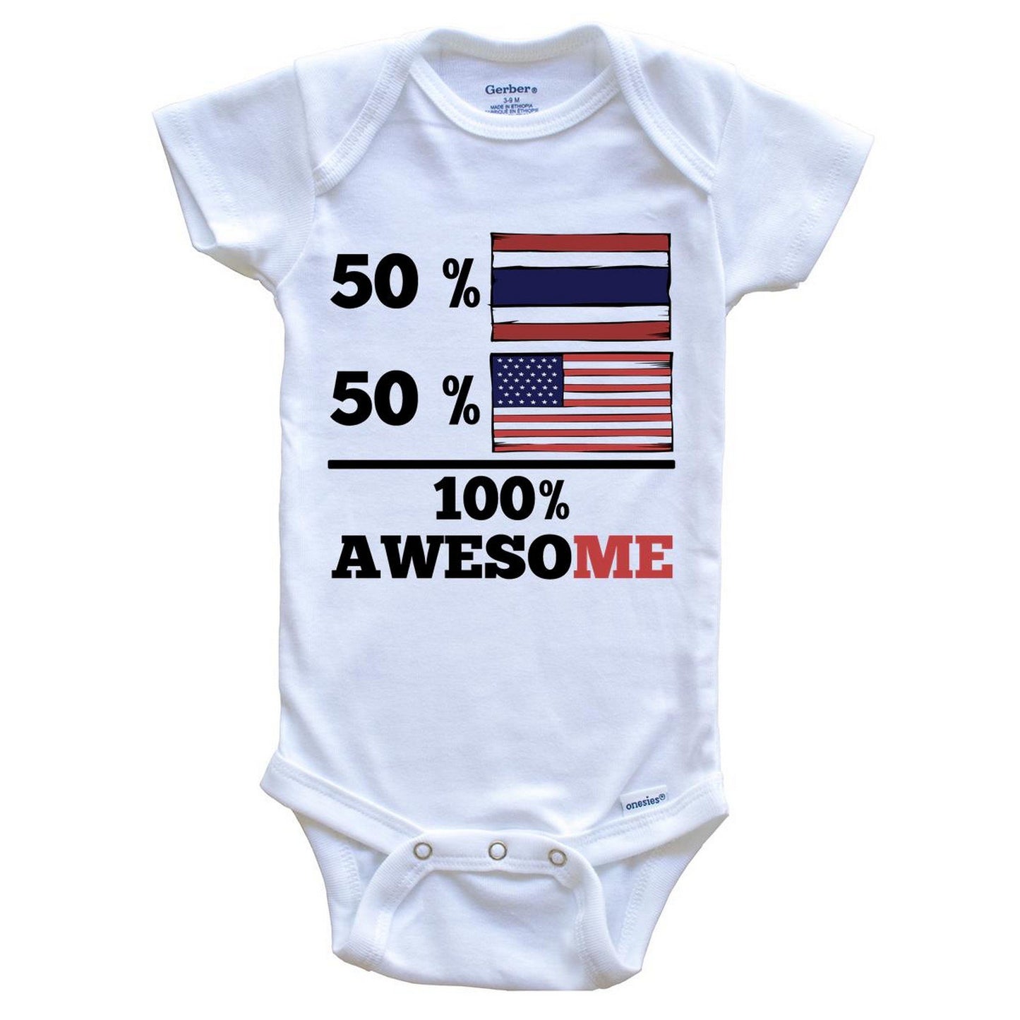 Half Thai Half American Baby Onesie