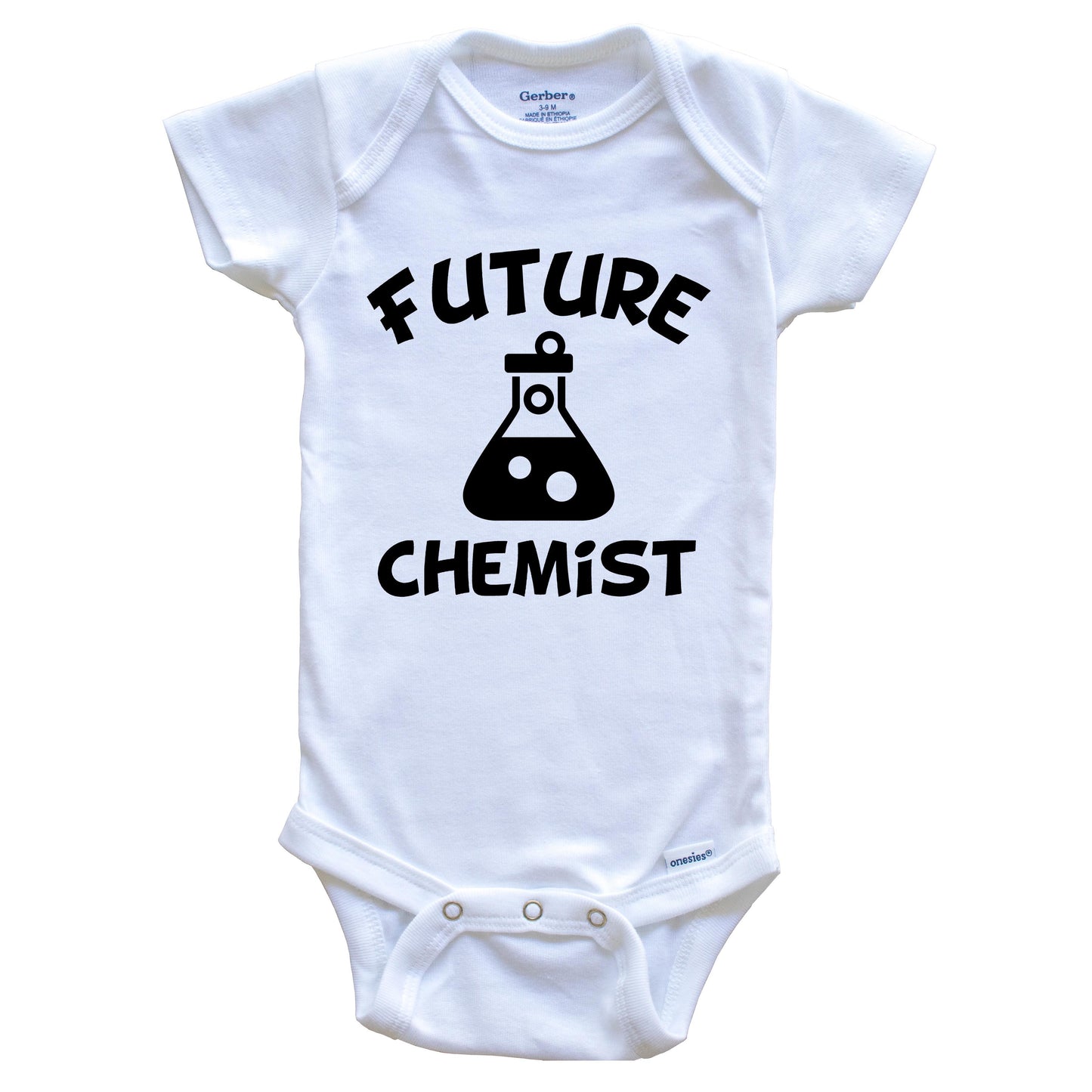 Future Chemist Cute Test Tube Baby Onesie - One Piece Baby Bodysuit