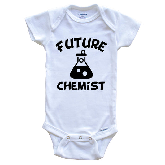 Future Chemist Cute Test Tube Baby Onesie - One Piece Baby Bodysuit