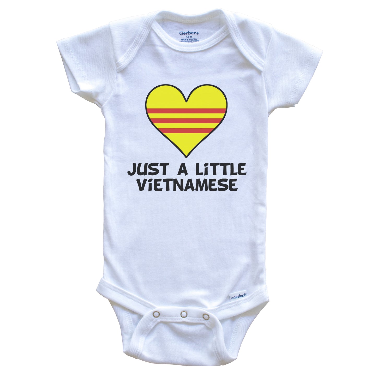 Just A Little Vietnamese Onesie - Funny Vietnam Flag Baby Bodysuit