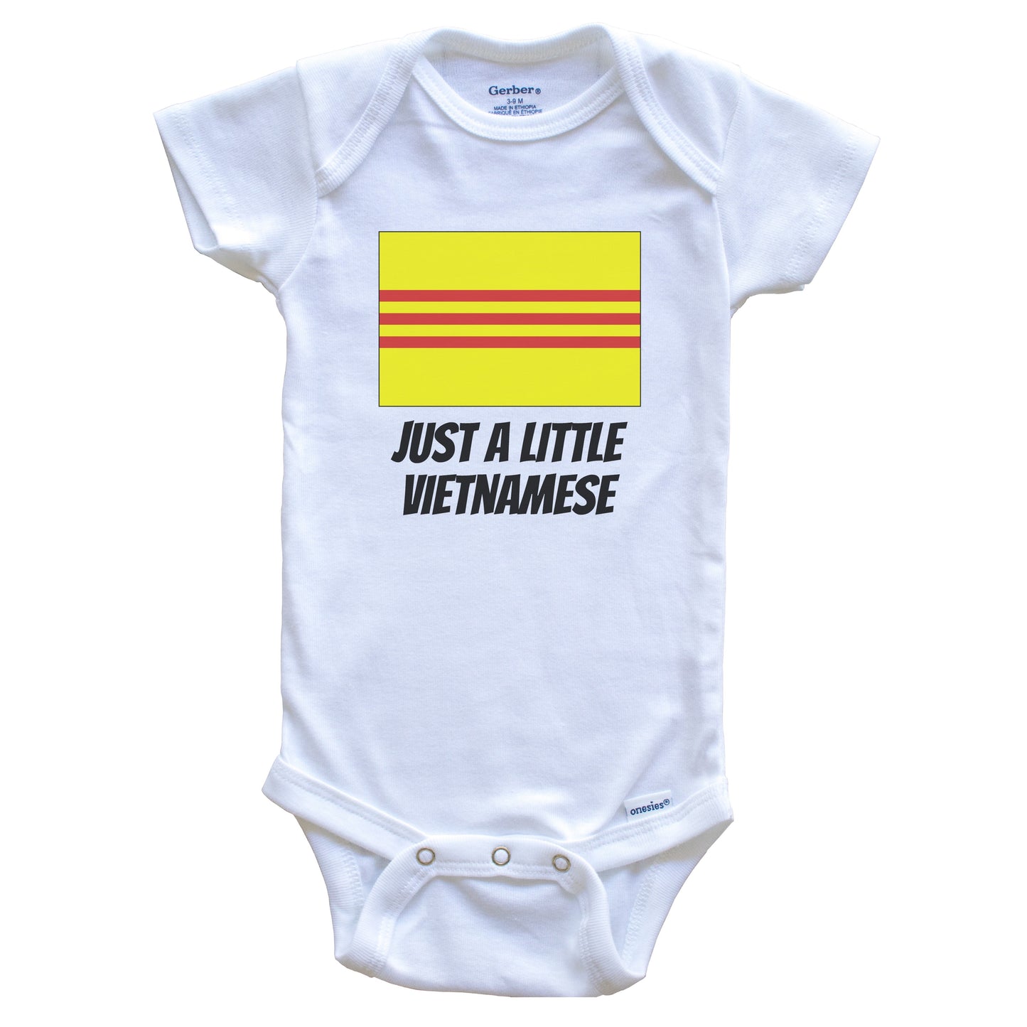 Just A Little Vietnamese Cute Vietnam Flag Baby Onesie