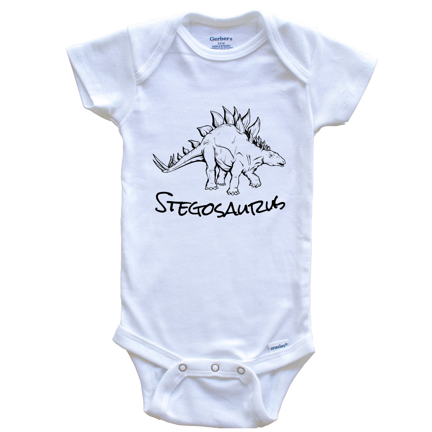 Spinosaurus Sketch Cool Prehistoric Animal Dinosaur Baby Onesie