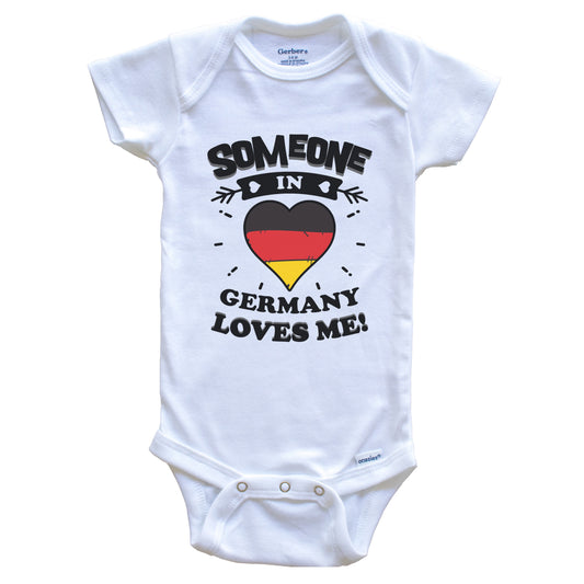 Someone In Germany Loves Me German Flag Heart Baby Onesie