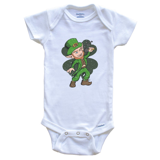 Karaoke Singer Leprechaun St. Patrick's Day Singing Baby Bodysuit