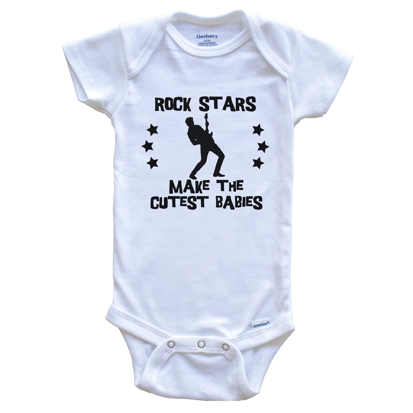 Rock Stars Make The Cutest Babies Funny Rock Star Baby Bodysuit