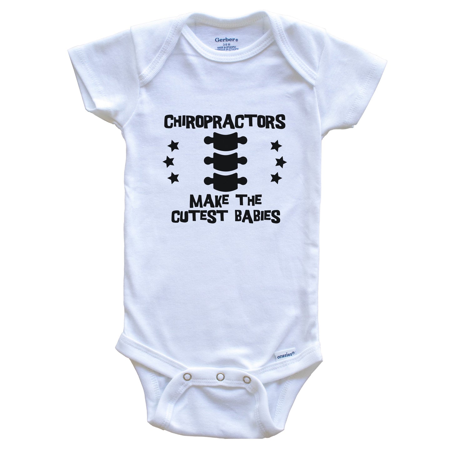 Chiropractors Make The Cutest Babies Funny Chiropractic Baby Bodysuit