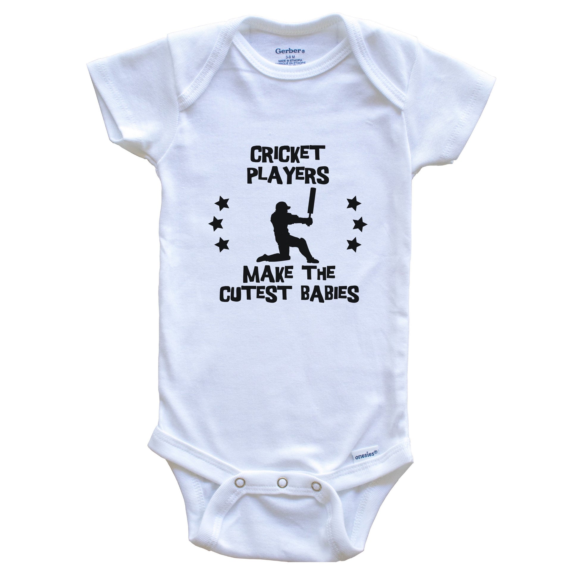 Cricket Players Make The Cutest Babies Funny Cricket Baby Bodysuit