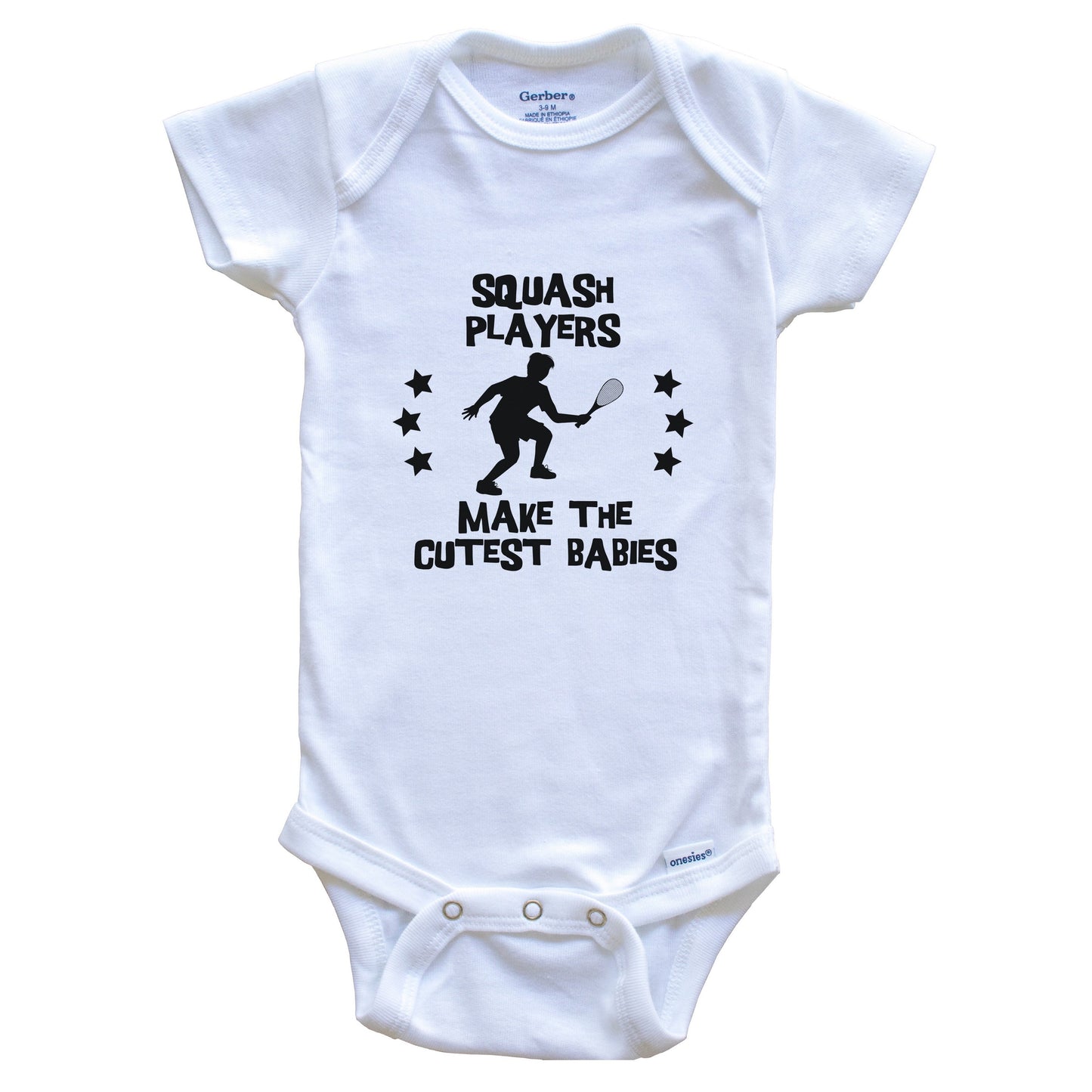 Squash Players Make The Cutest Babies Funny Squash Baby Bodysuit
