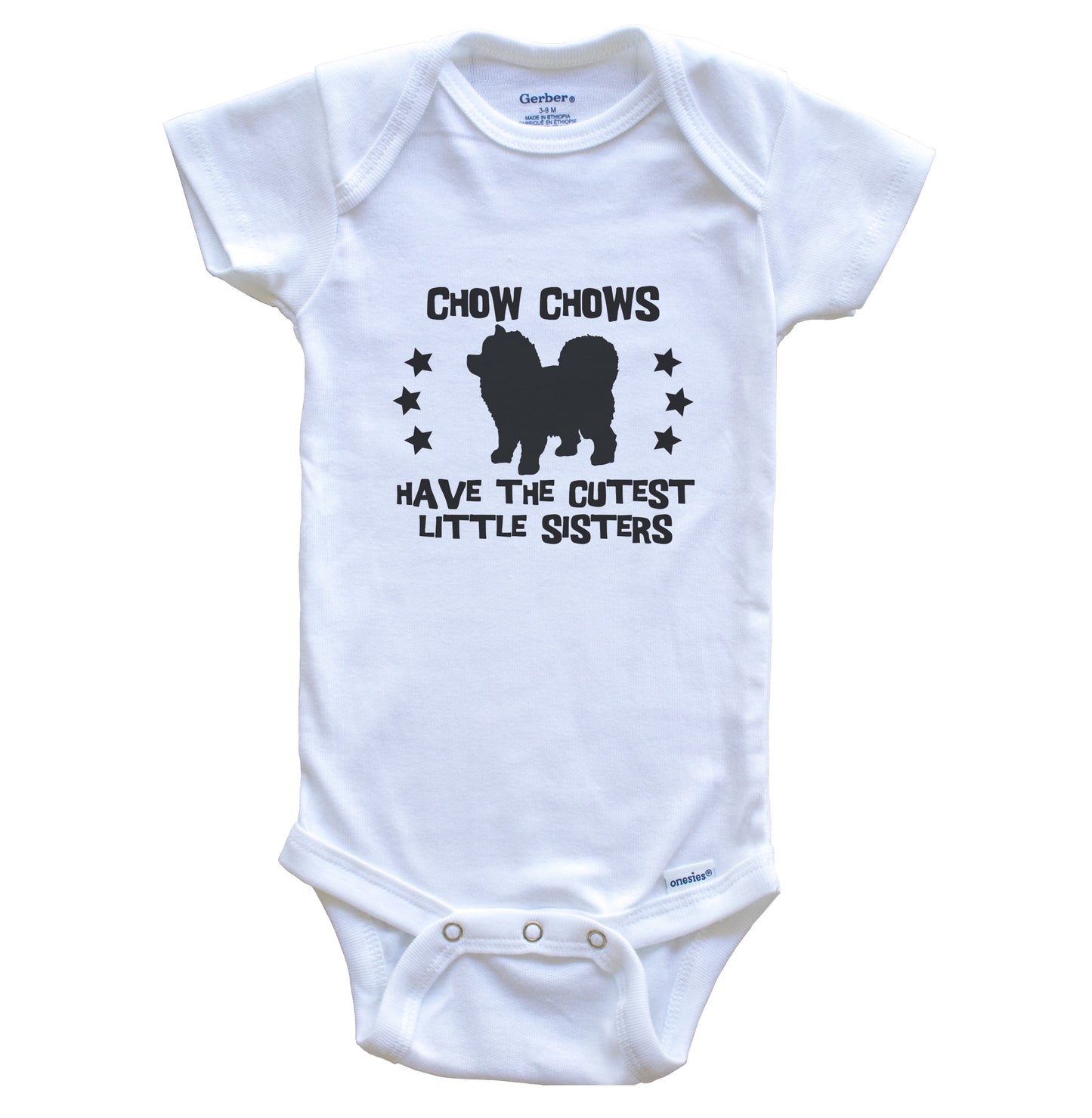 Chow Chows Have The Cutest Little Sisters Funny Chow Chow Baby Bodysuit