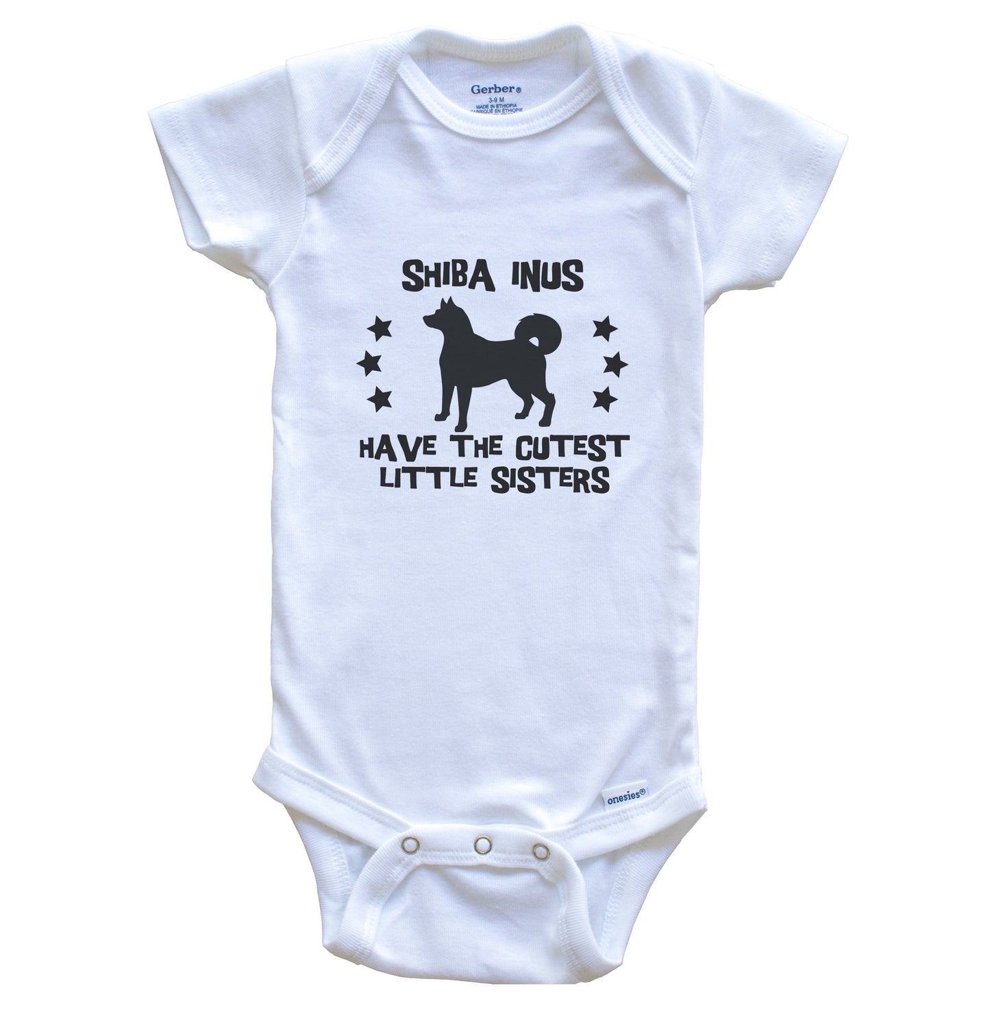 Shiba Inus Have The Cutest Little Sisters Funny Shiba Inu Baby Bodysuit