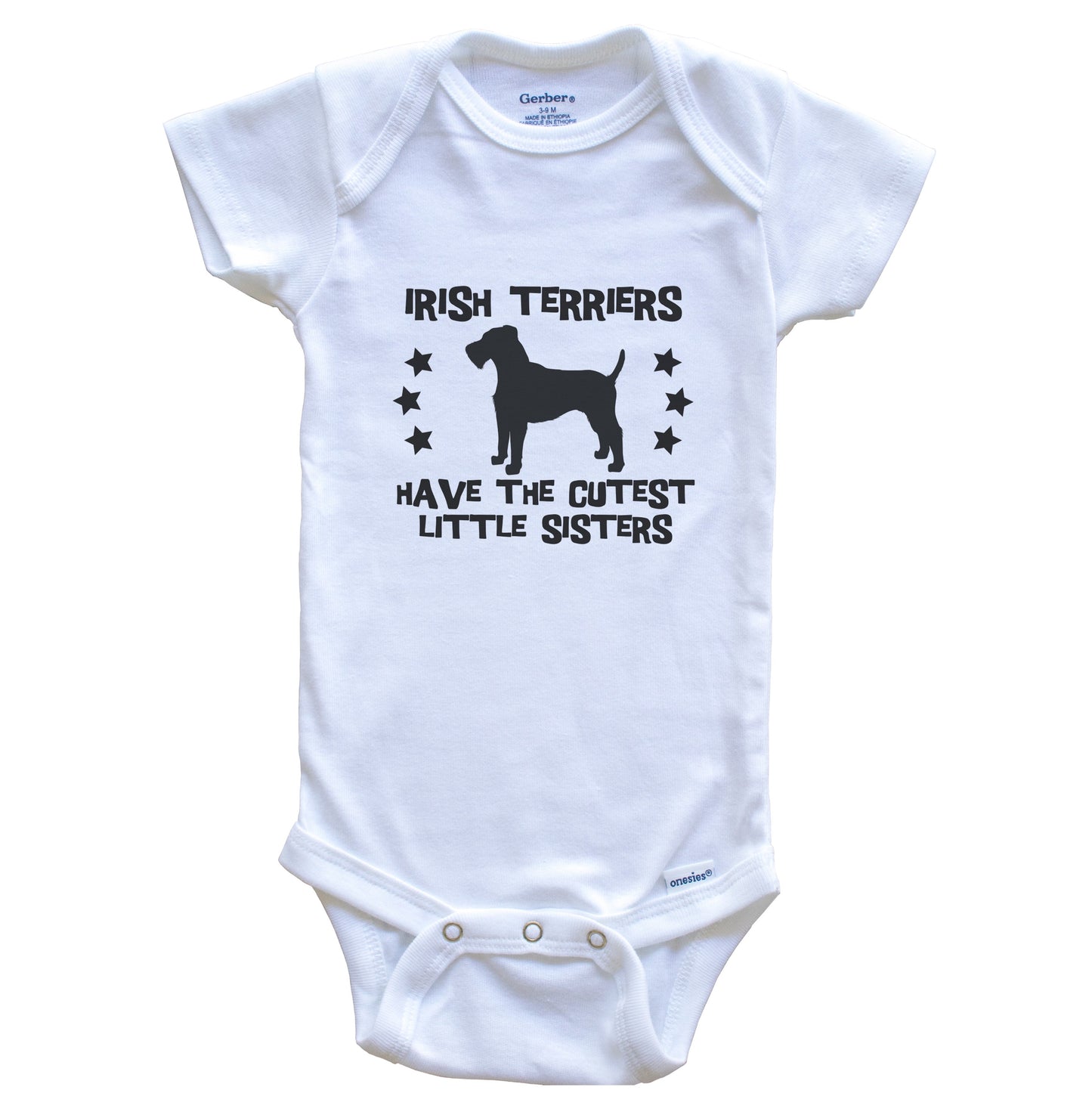 Irish Terriers Have The Cutest Little Sisters Funny Irish Terrier Baby Bodysuit