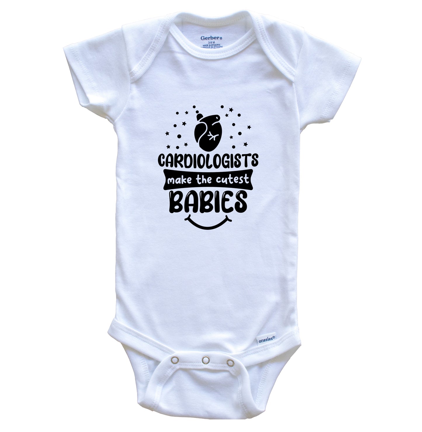 Cardiologists Make The Cutest Babies Funny Cardiologist One Piece Baby Bodysuit