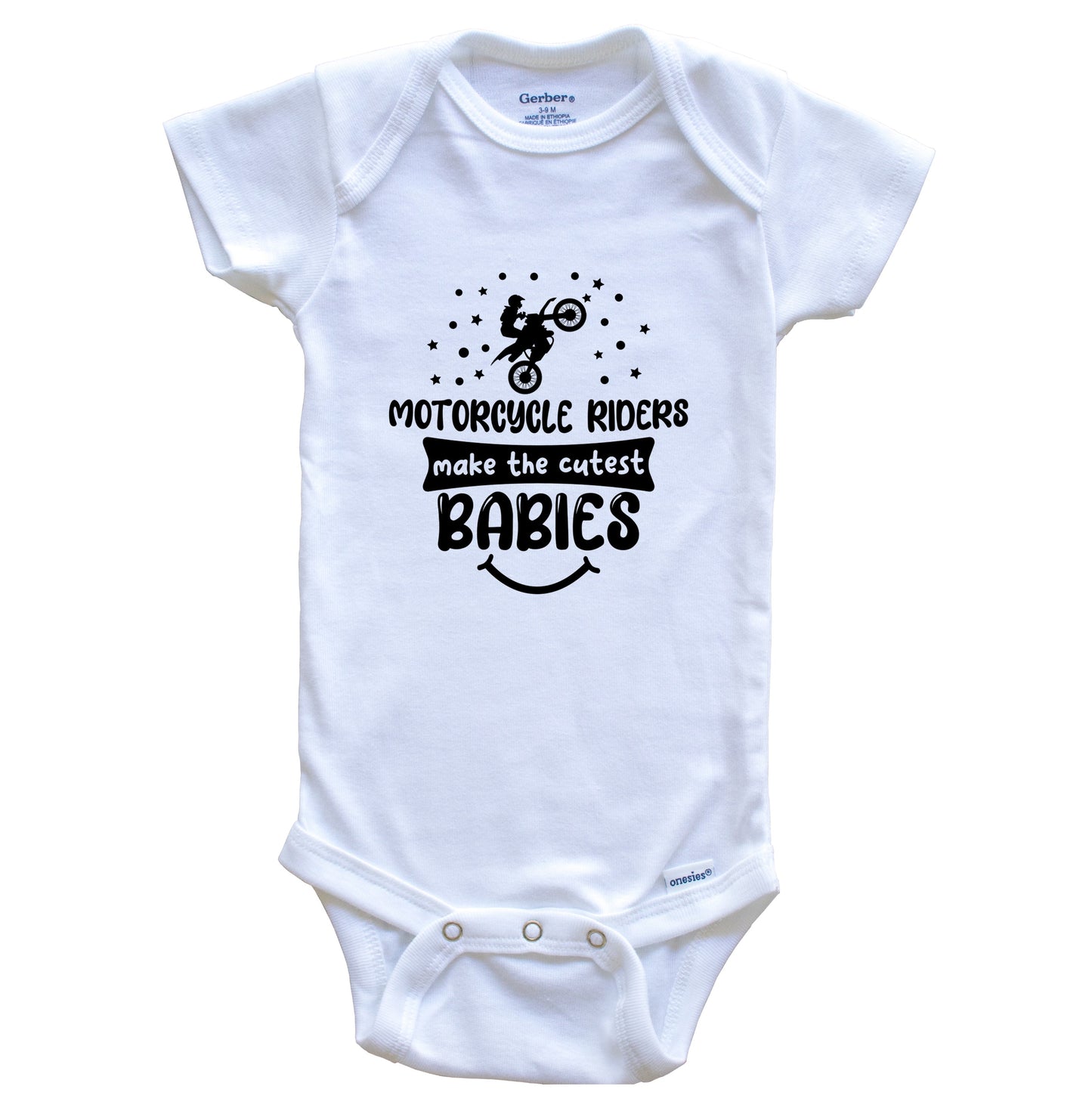 Motorcycle Riders Make The Cutest Babies Funny Motorcycle One Piece Baby Bodysuit