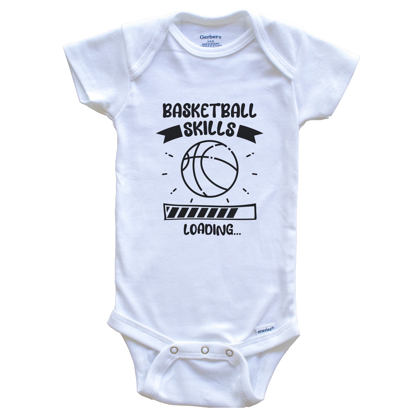 Basketball Skills Loading Funny Basketball Baby Bodysuit