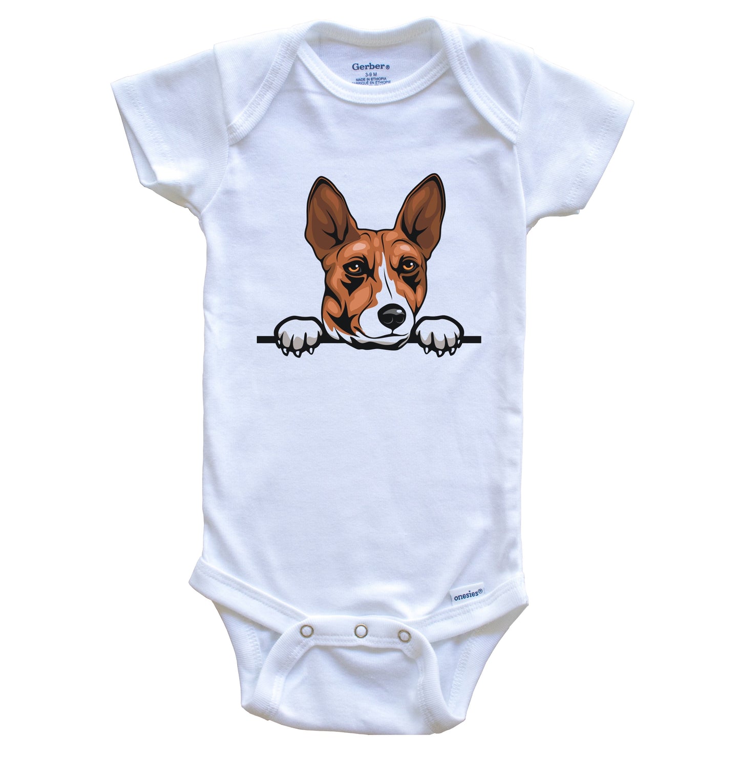 Basenji Dog Breed Cute One Piece Baby Bodysuit