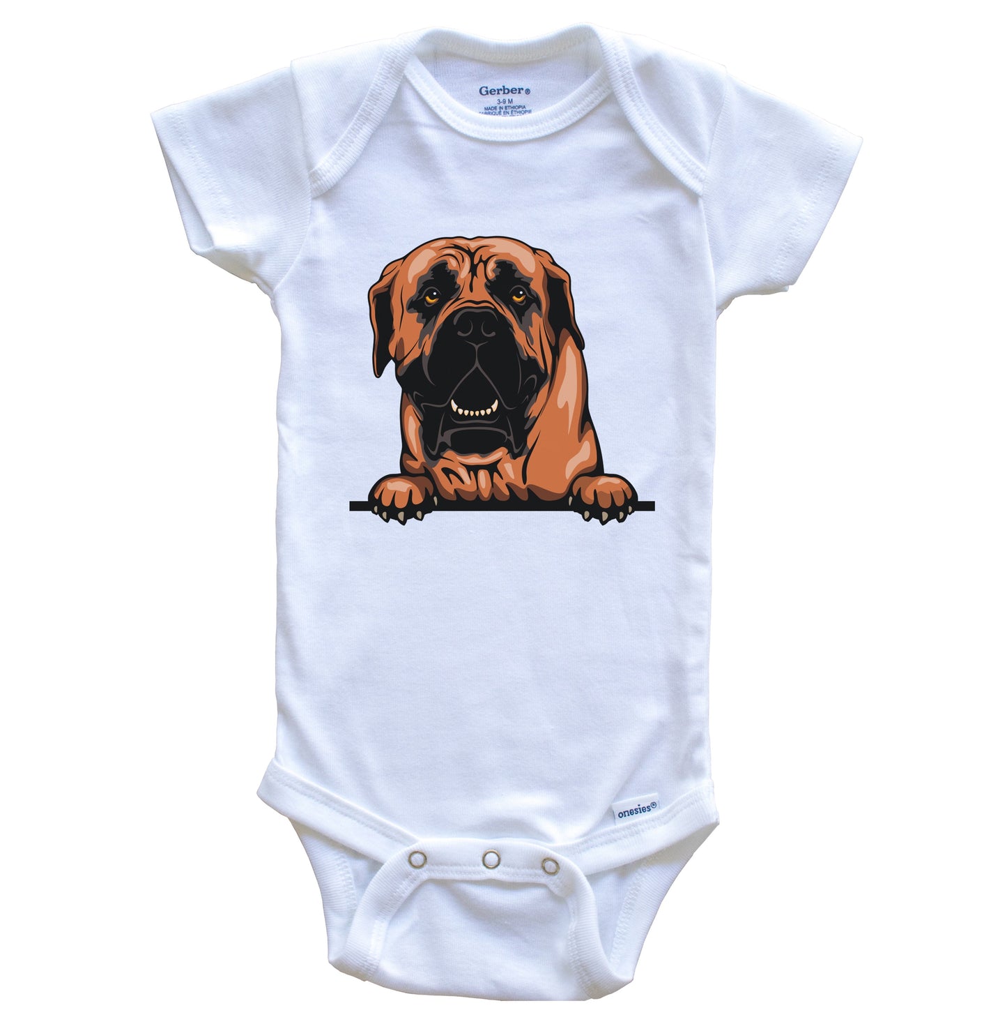 Boerboel Dog Breed Cute One Piece Baby Bodysuit