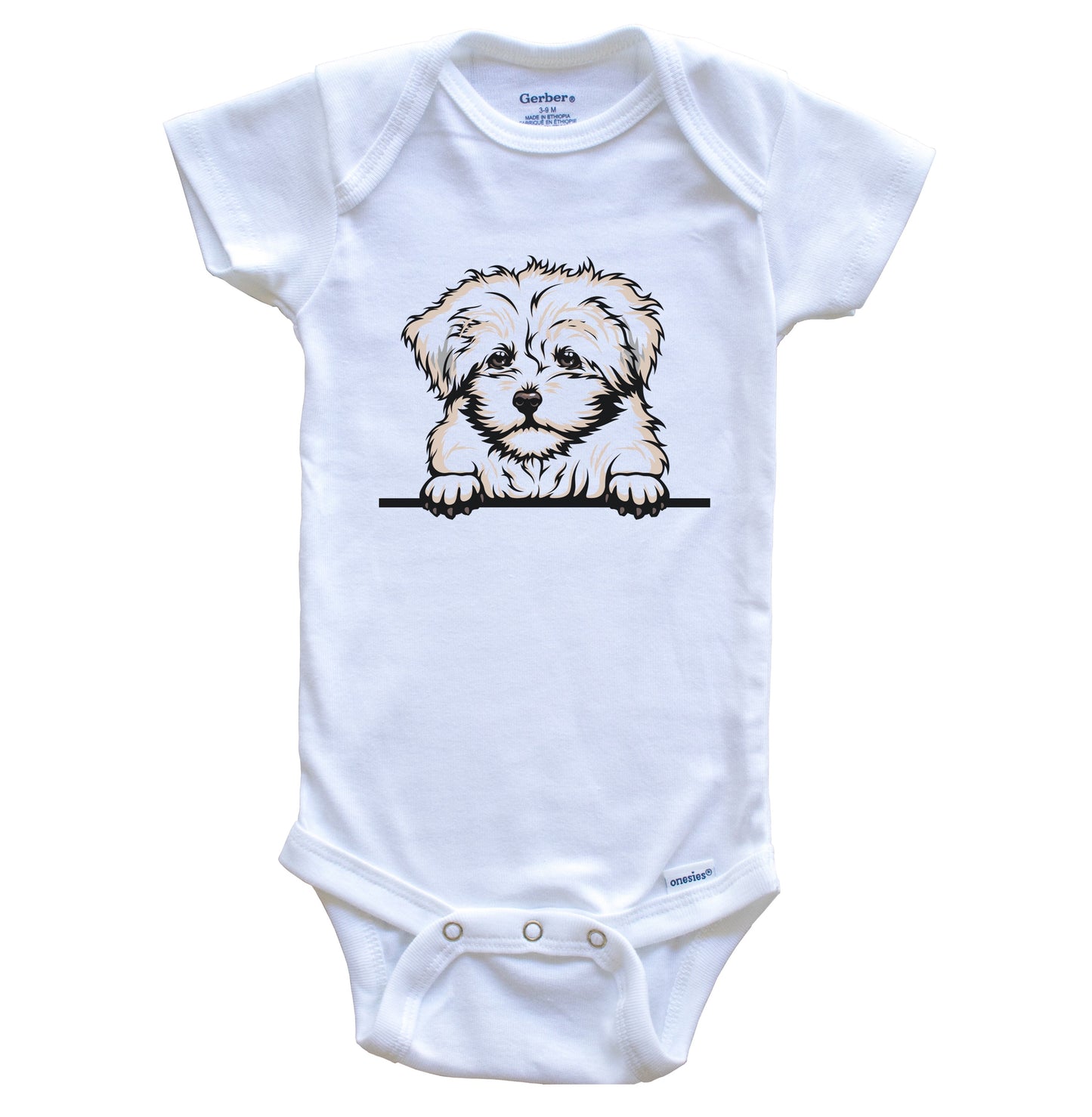 Bolonka Zwetna Dog Breed Cute One Piece Baby Bodysuit