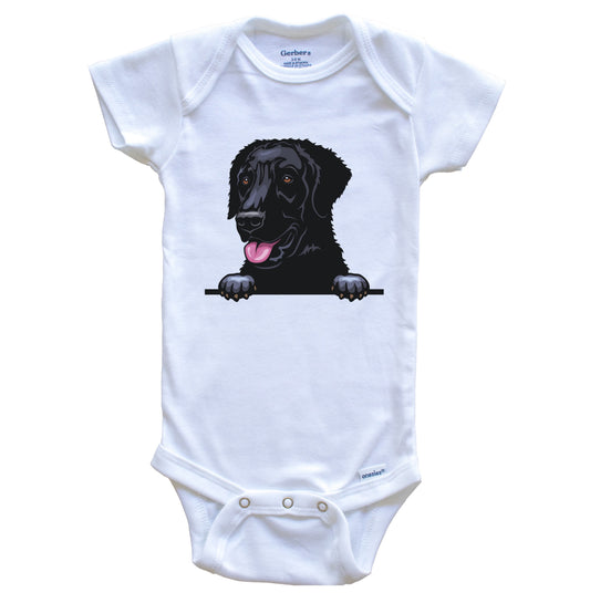 Curly-Coated Retriever Dog Breed Cute One Piece Baby Bodysuit
