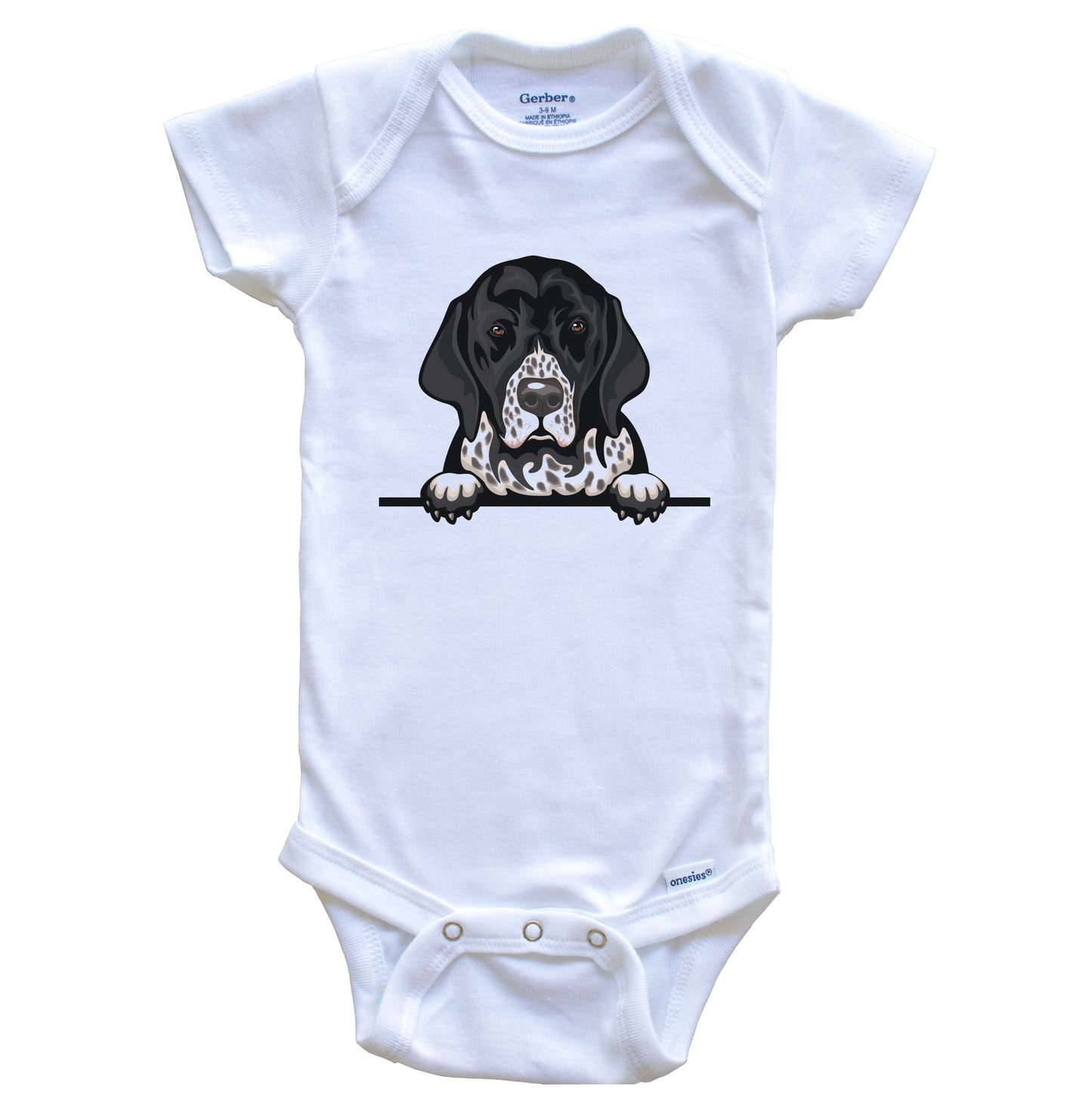English Pointer Dog Breed Cute One Piece Baby Bodysuit