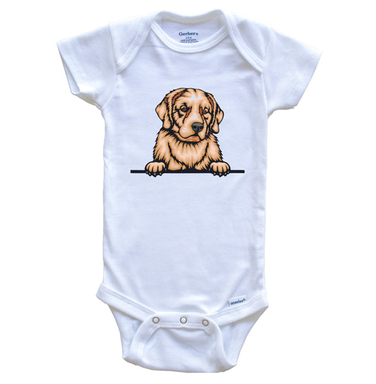 Golden Retriever Dog Breed Cute One Piece Baby Bodysuit