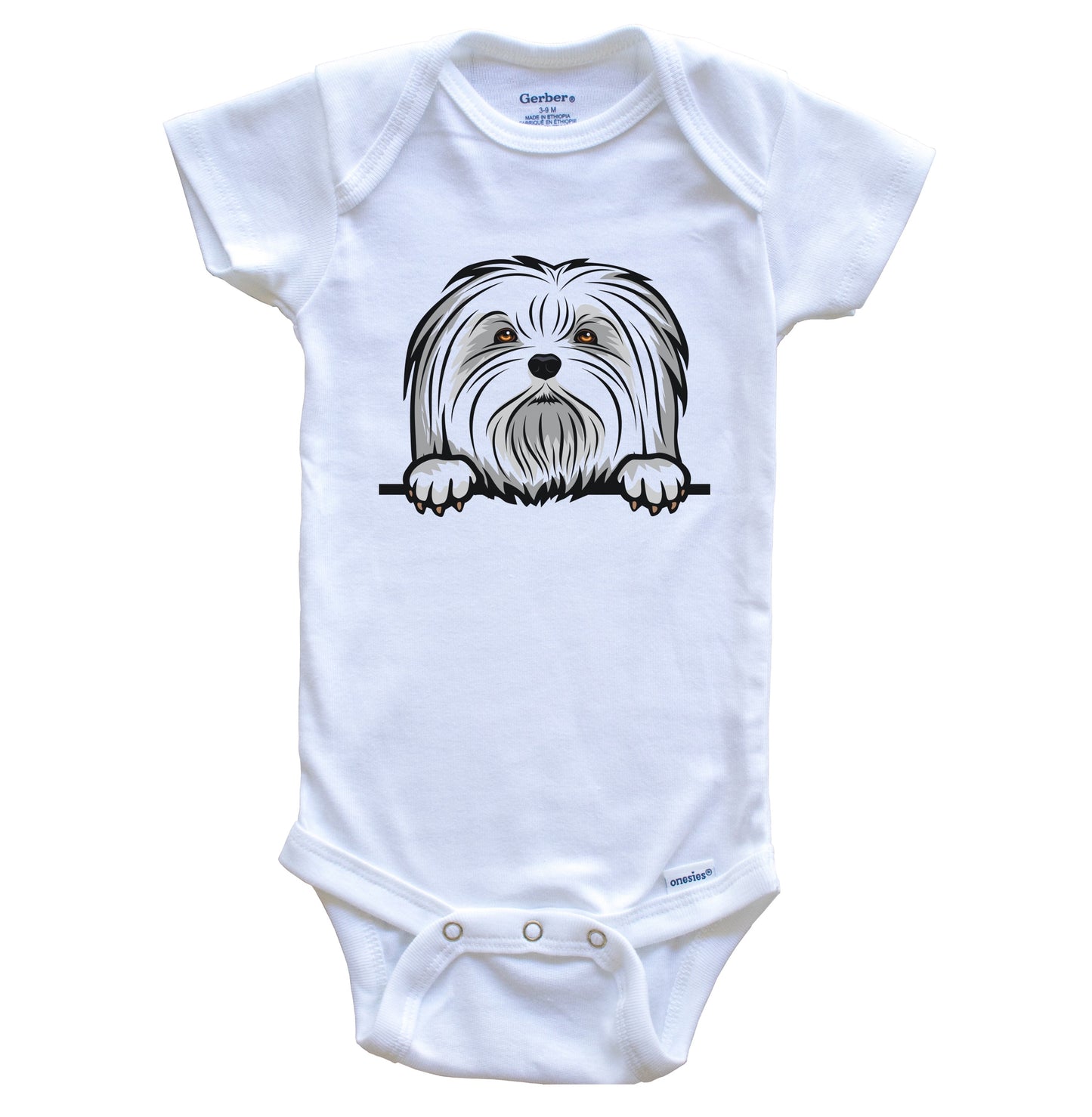Maltese Dog Breed Cute One Piece Baby Bodysuit