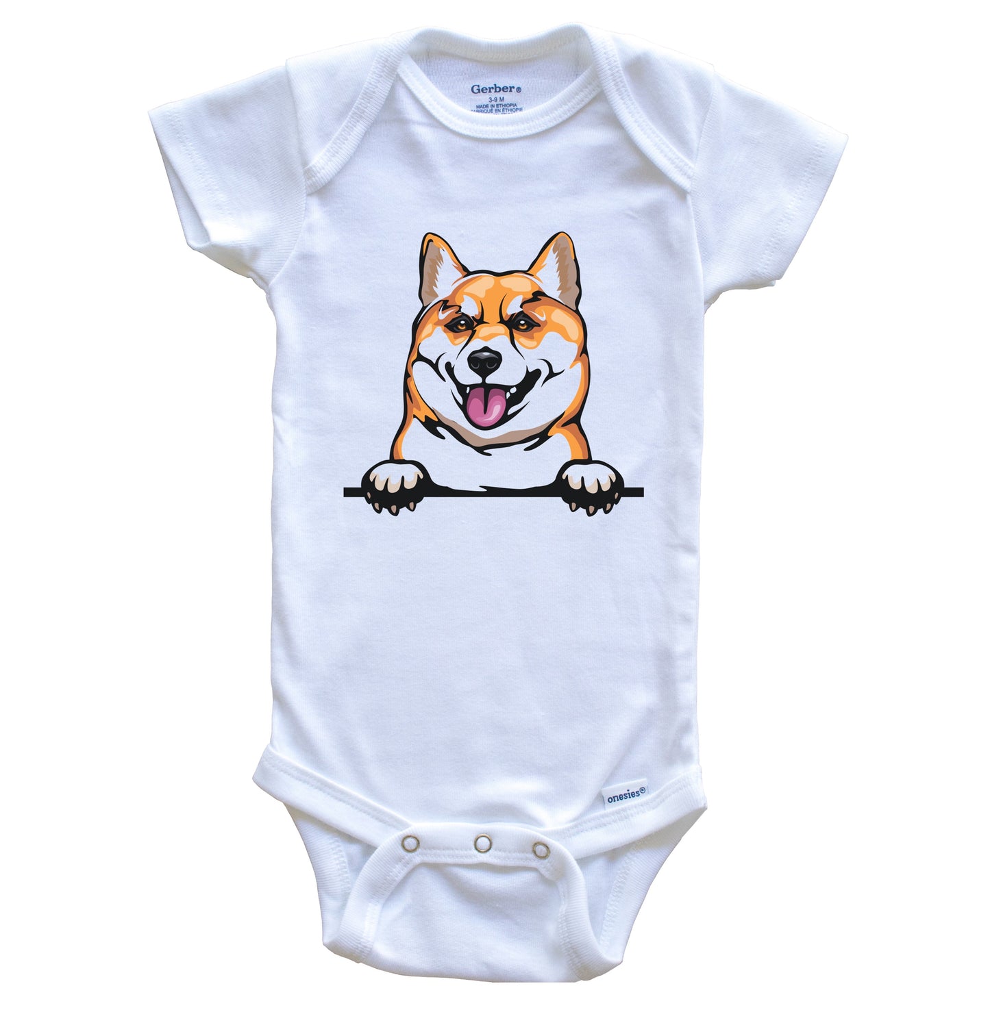 Shiba Inu Dog Breed Cute One Piece Baby Bodysuit