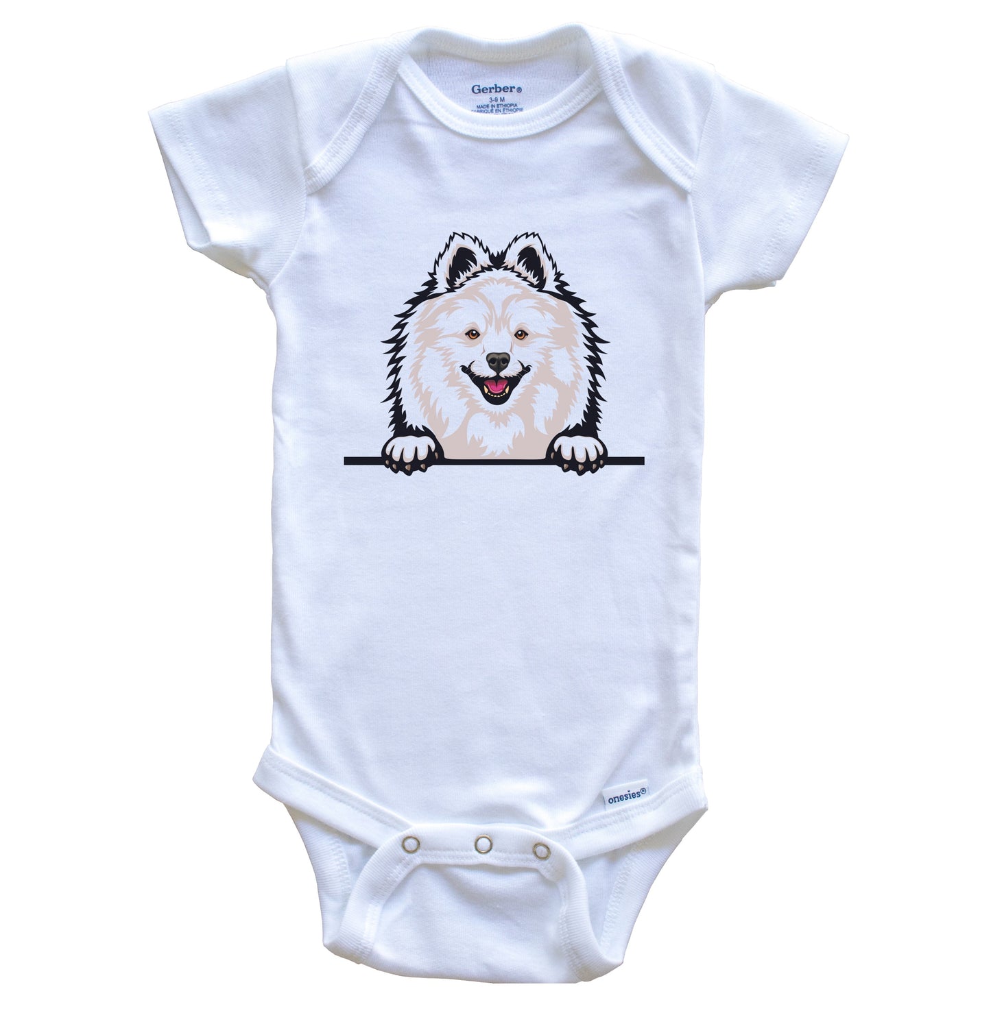 Volpino Dog Breed Cute One Piece Baby Bodysuit