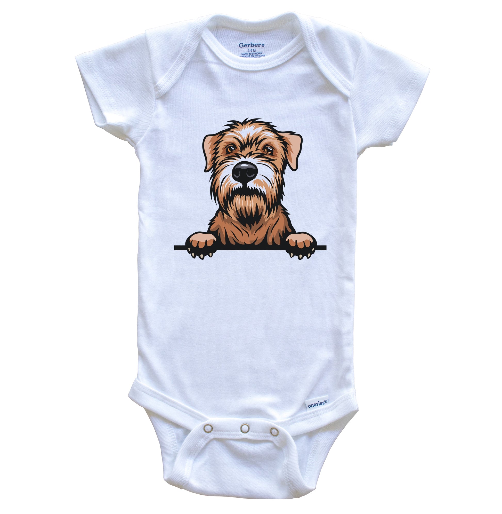 Wheaten Terrier Dog Breed Cute One Piece Baby Bodysuit v2