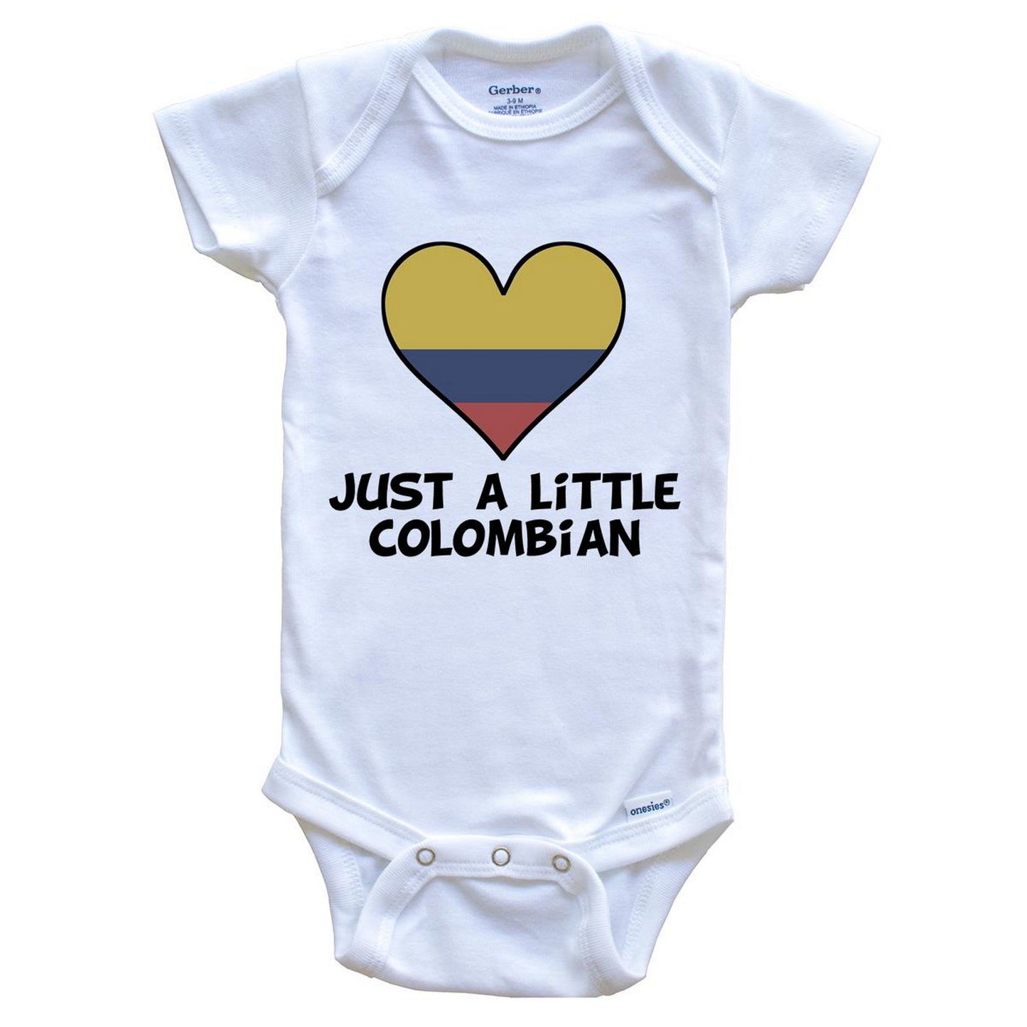 Just A Little Colombian Onesie - Funny Colombia Flag Baby Bodysuit