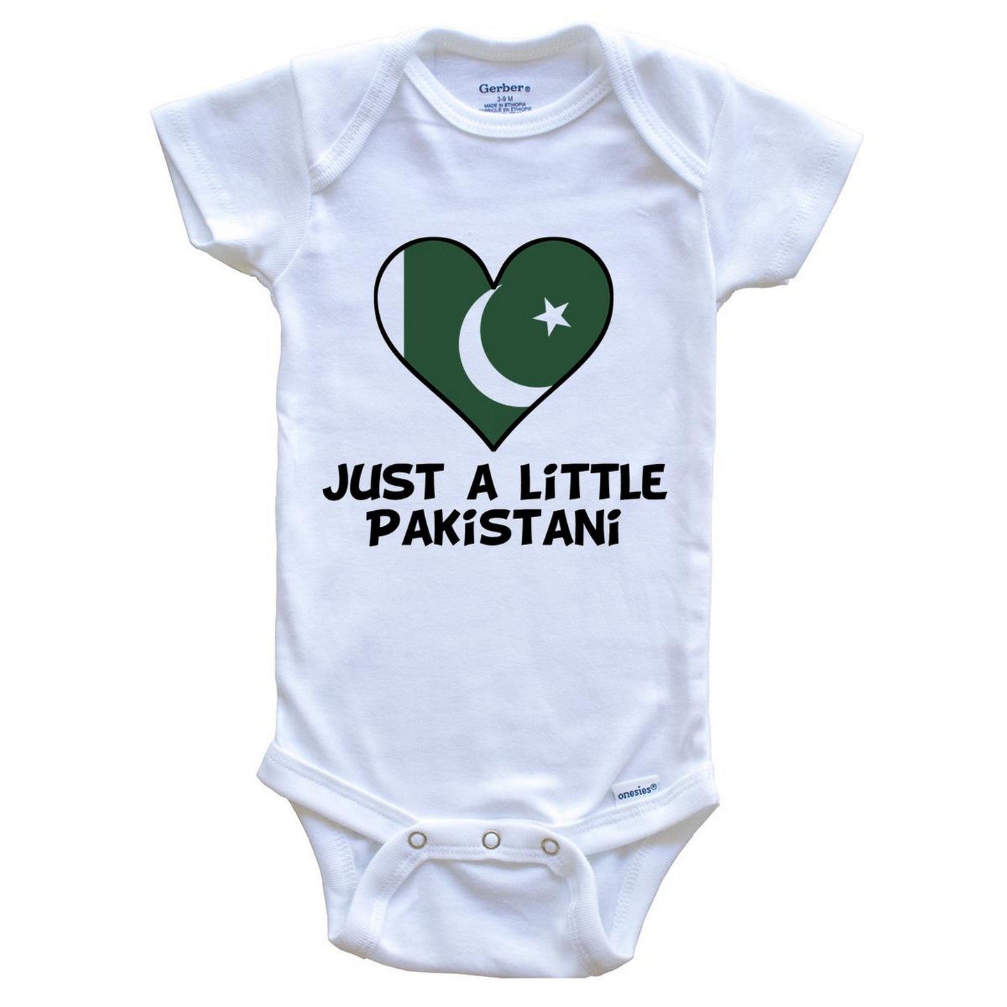 Just A Little Pakistani Onesie - Funny Pakistan Flag Baby Bodysuit