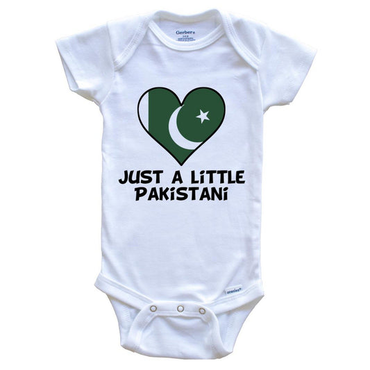 Just A Little Pakistani Onesie - Funny Pakistan Flag Baby Bodysuit