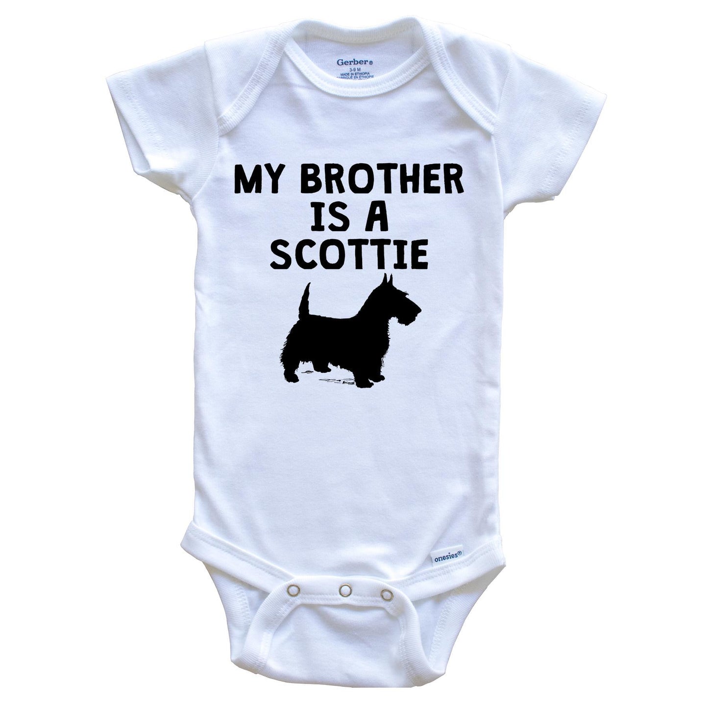 My Brother Is A Scottie Baby Onesie