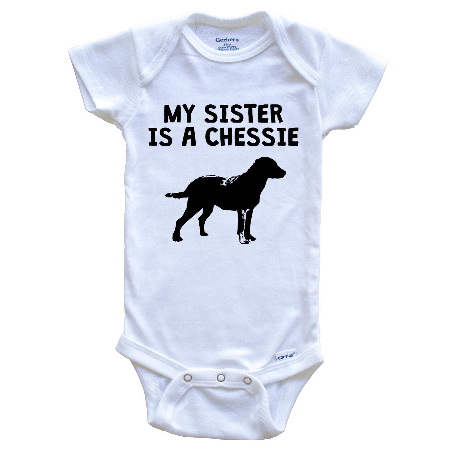 My Sister Is A Chessie Baby Onesie