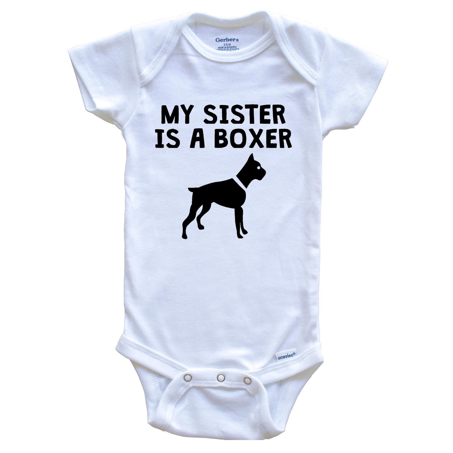 My Sister Is A Boxer Baby Onesie